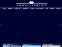 Tablet Screenshot of melbourneboatsales.com.au